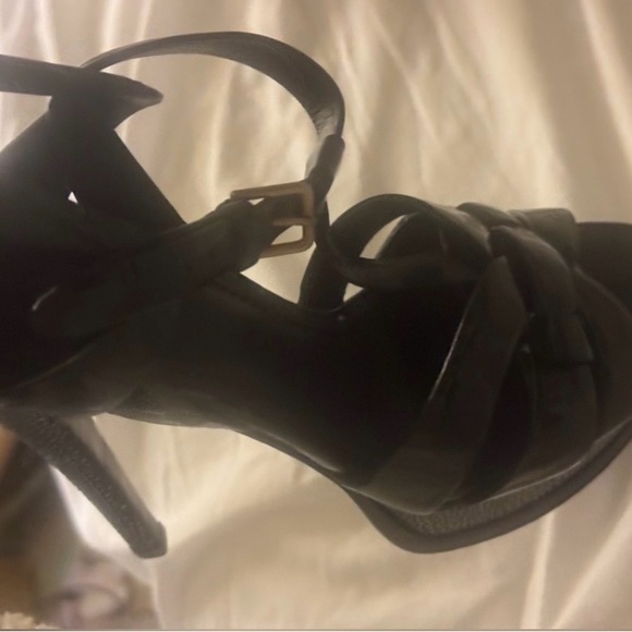 YSL Limited Edition Stingray Pebble Tribute Platform 👠 Sz 37 Excellent Condition - Picture 15 of 15